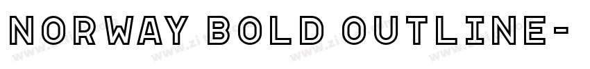 Norway Bold Outline字体转换